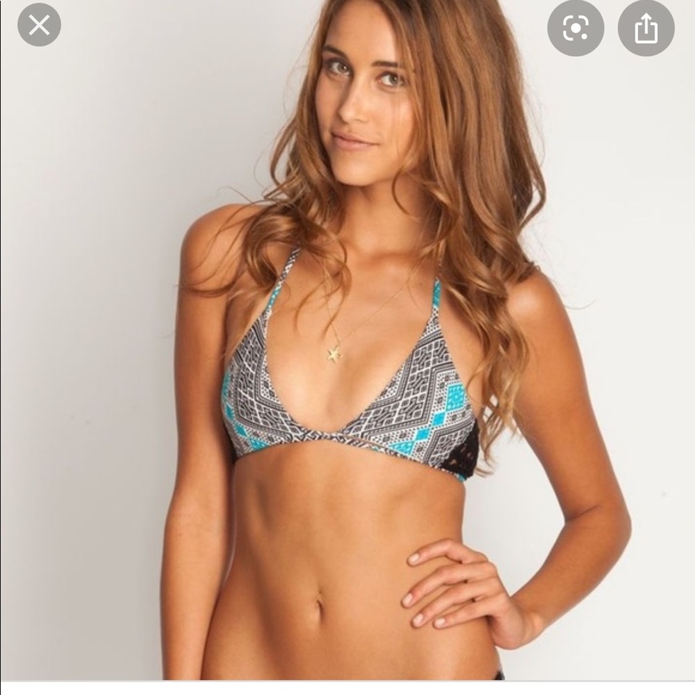 Biarritz Acacia swim top in Thai print